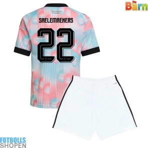 Billiga Belgien Alexis Saelemaekers #22 Bortatröja Barn VM 2026 Kortärmad (+ Korta byxor)
